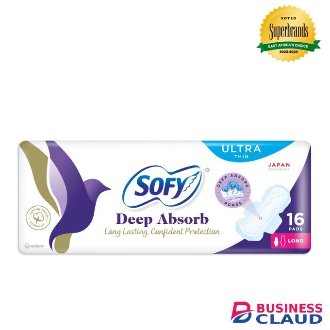 Sofy Deep Absorb Ultra-Thin Long Sanitary Pads - 16 Pads