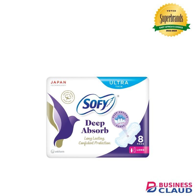 Sofy Deep Absorb Ultra-Thin Long Sanitary Pads - 8 Pads