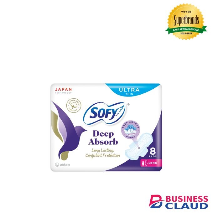 Sofy Deep Absorb Ultra-Thin Long Sanitary Pads - 8 Pads