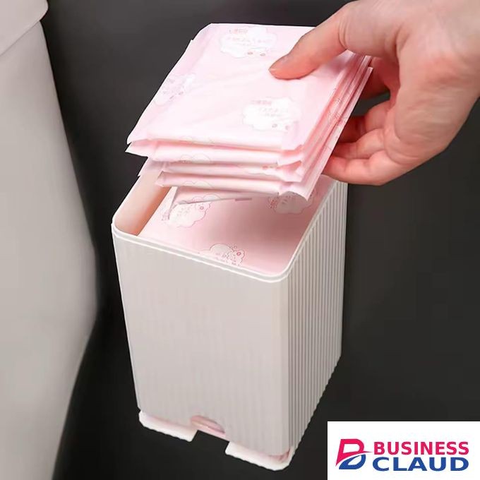 Wall-Mounted Sanitary Pad Dispenser & Storage Box - Hygienic, Dust-proof, and Multi-functional Organizer