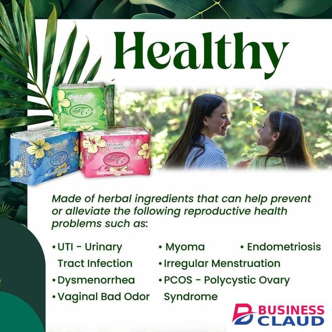 3 Sachets FC BIO herbal pads and pantyliners, helps hormonal imbalance and removes Fibroids