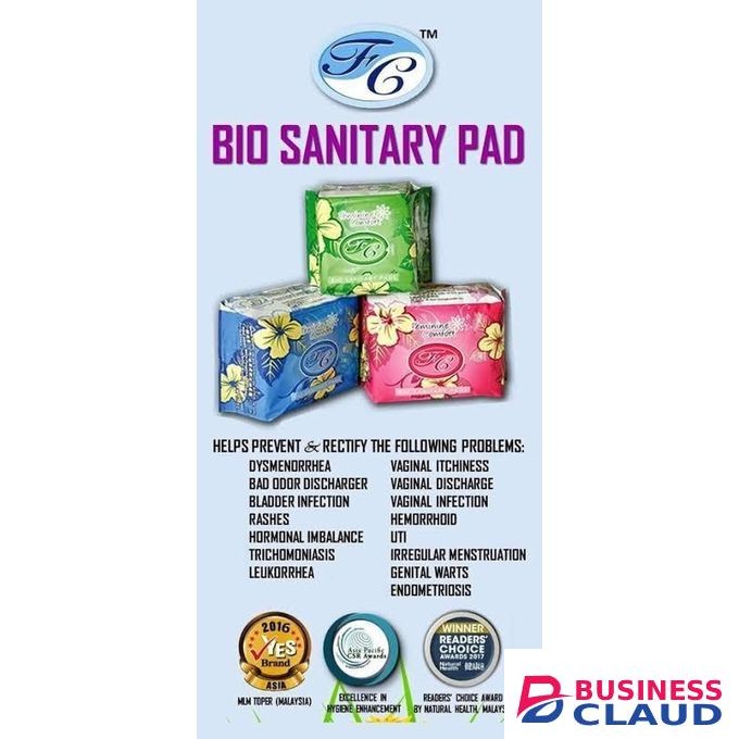 FcBio premium herbal thick night pads [Effective for heavy flow]