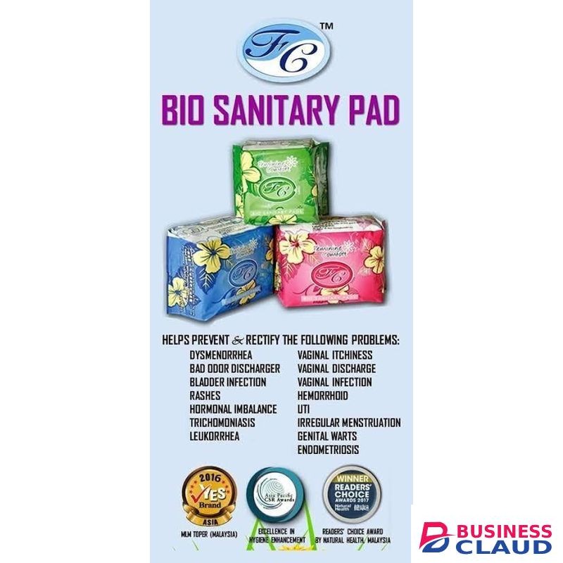 FcBio premium herbal sanitary pads