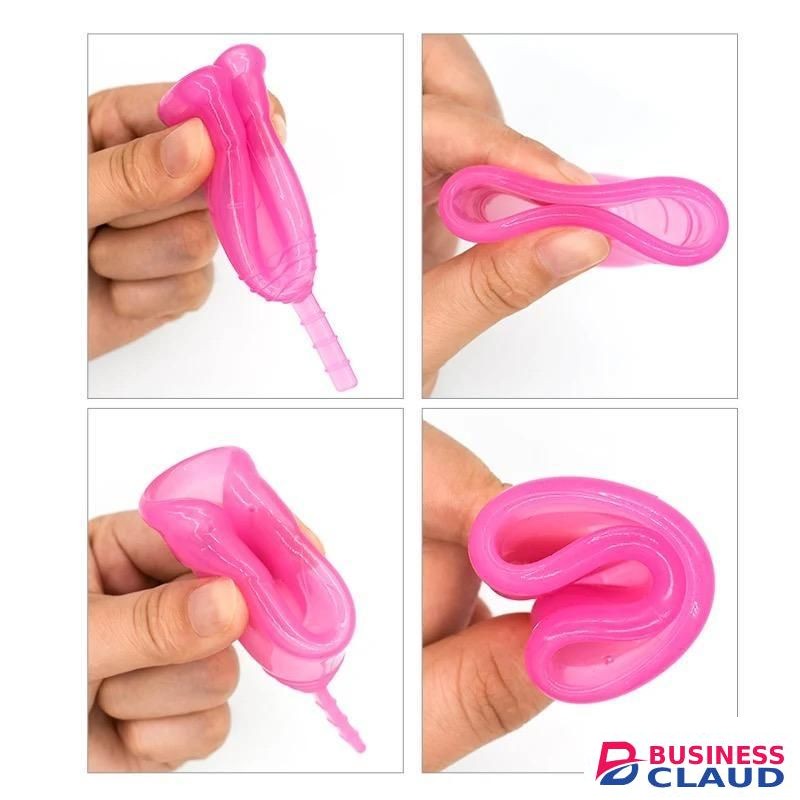 Pink Reusable Menstrual Cup Silicone Medical Grade Economical Alternative To Sanitary Napkins Periods Cup