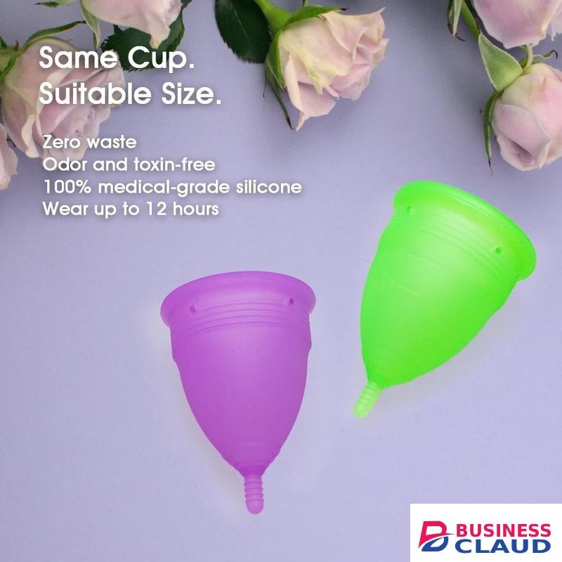Purple Reusable Menstrual Cup Silicone Medical Grade Economical Alternative To Sanitary Napkins Periods Cup