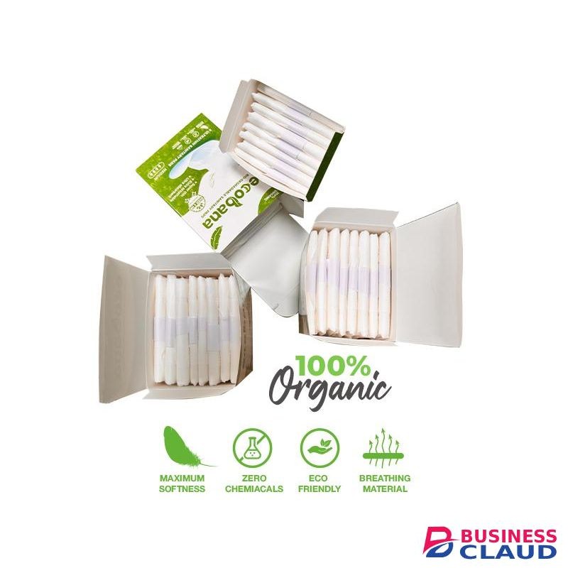 Ecobana Ultra Thin 280 mm Super Absorbent 100% Organic Sanitary Pads