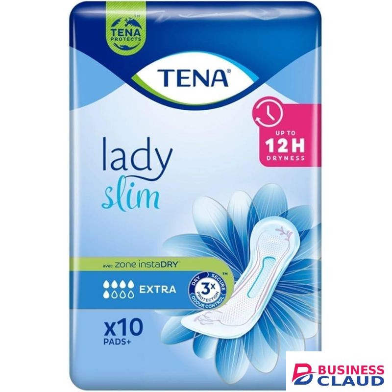 Tena Lady Slim Style Incontinence Lady Extra Liners Upto 12 Hours Dryness Bladder Control Pads Triple Protection from leaks, odour and moisture breathable Textile 10 Units
