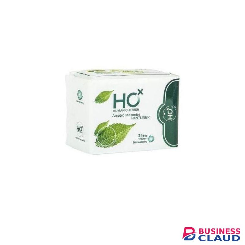 Human Cherish Aerobic Tea Sanitary Liners-25pcs Of 155mm
