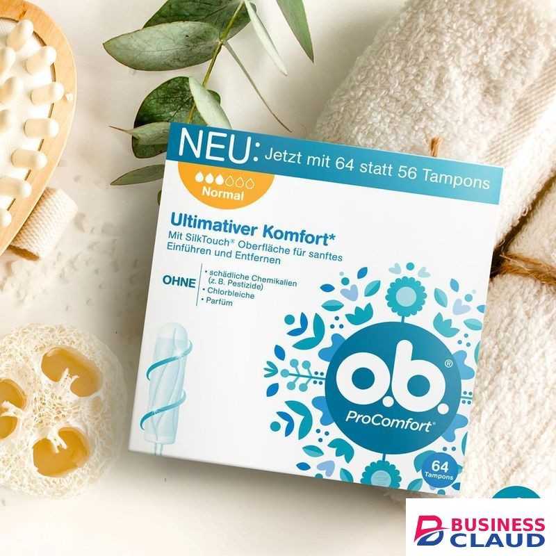 O.B. ProComfort Normal Tampon for Medium to Stronger Days, Ultimate Comfort* and Reliable Protection, Pack of 64 normal
