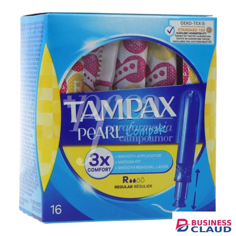 Tampax Compak Pearl Regular Applicator 18 Tampons