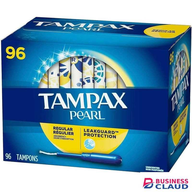 Tampax Pearl Regular Absorbency Unscented Tampons, 96 Count