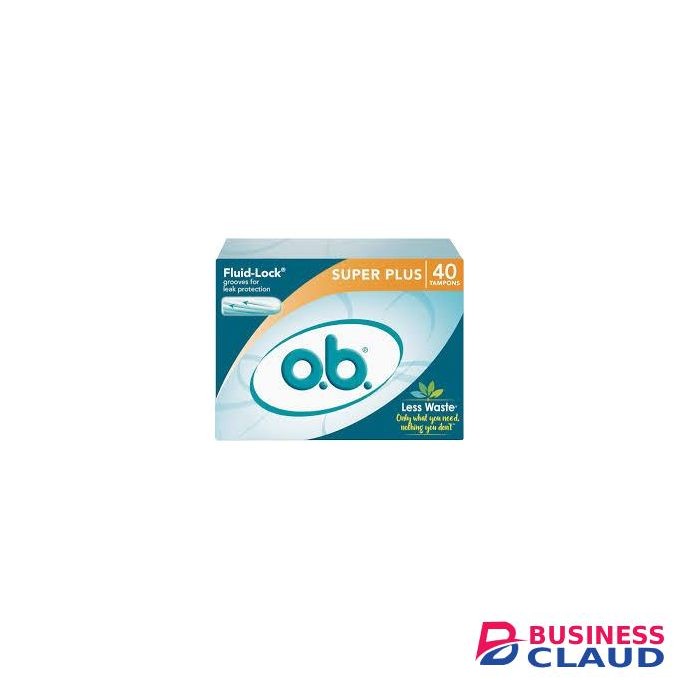O.B. Tampons Super Plus 40 Count Fluid Lock