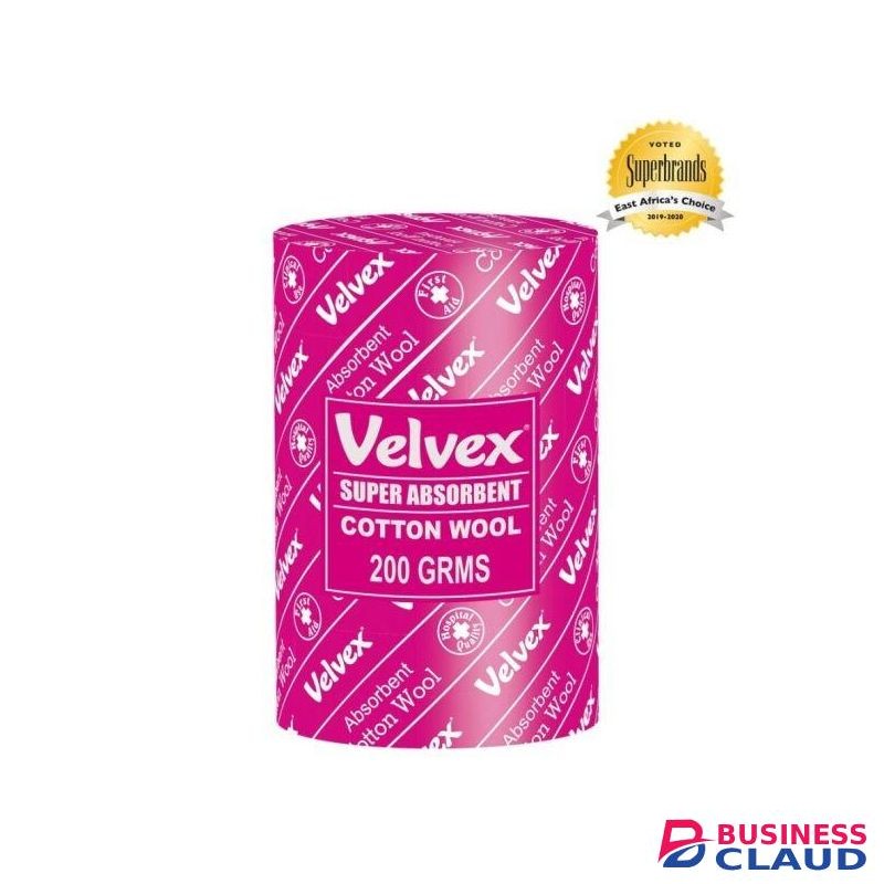 Velvex White Absorbent Cotton Wool 500 Grams For Hospitals, Homes, Salons, Barbershop and Hotels