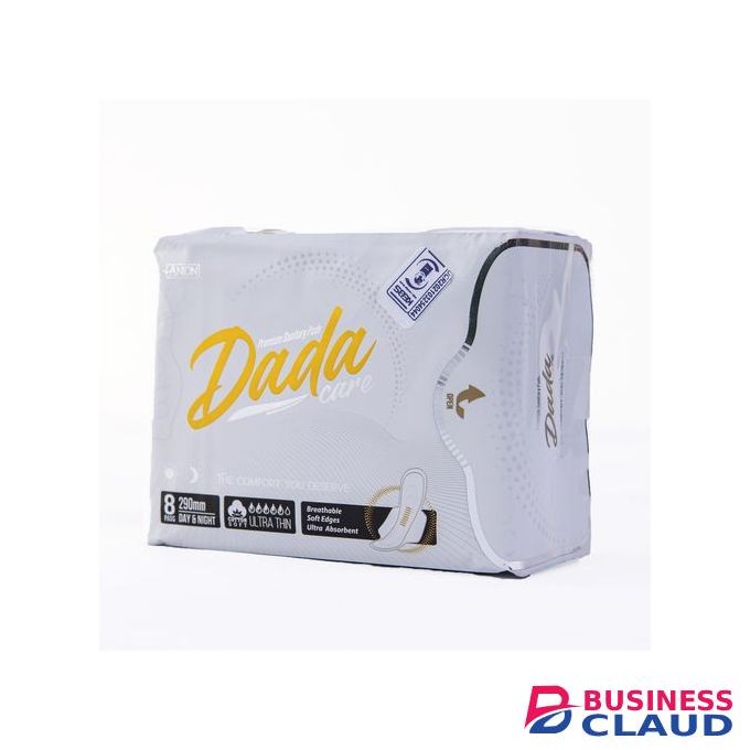 Dadacare Plus PREMIUM SANITARY PAD WITH WINGS - 290mm - (8 Count)