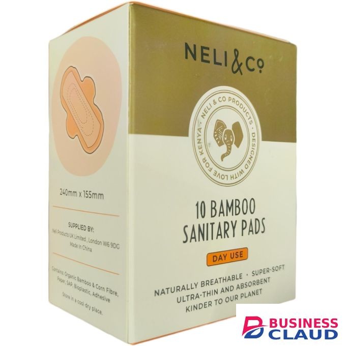 Neli & Co 10 Bamboo Sanitary Pads ,