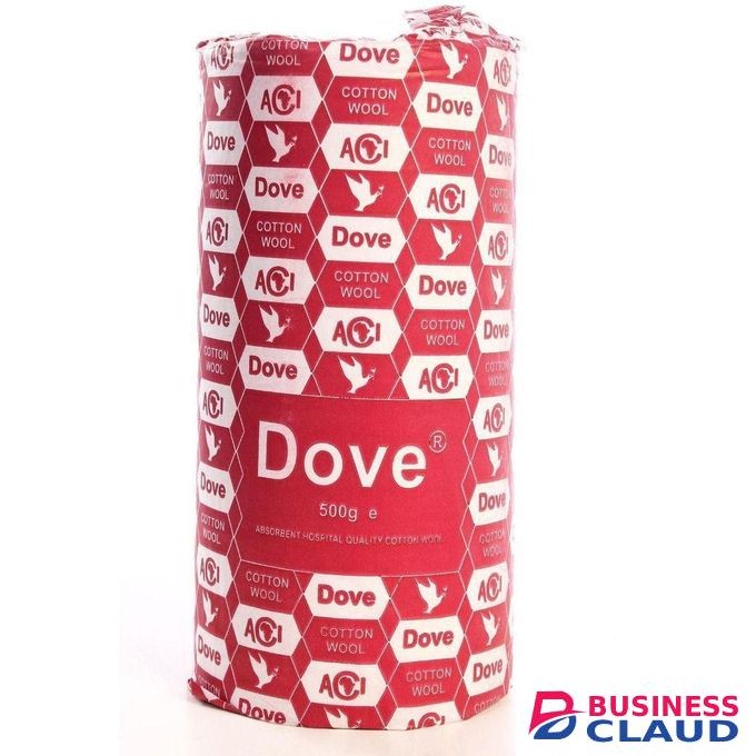 Dove White Absorbent Cotton Wool 200 Grams For Hospitals, Homes, Salons, Barbershop and Hotels