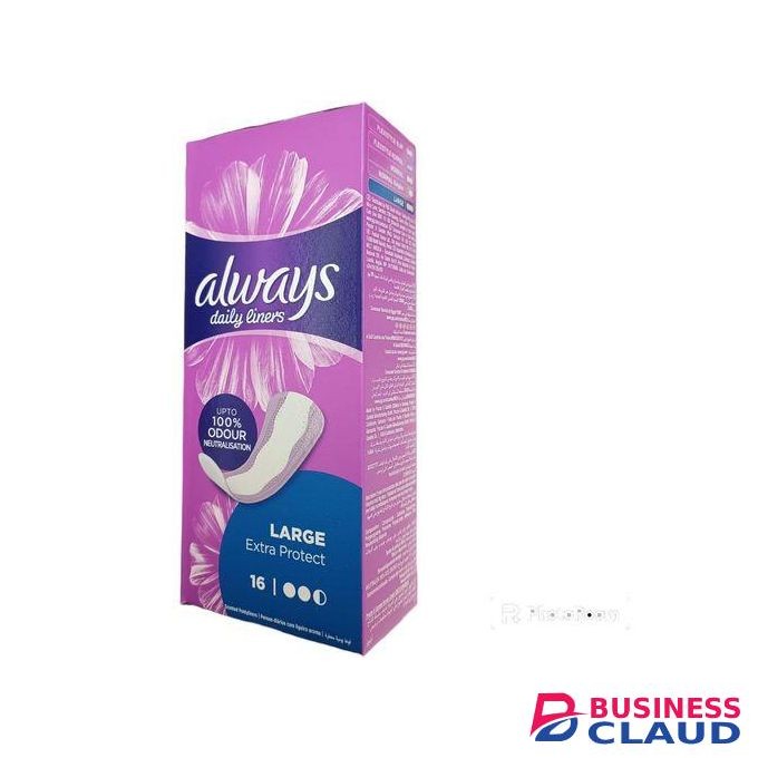 Always DAILY LINERS Large Extra Protect UPTO 100% ODOUR NEUTRALIZATION Scented,,PLUS FREE GIFT.