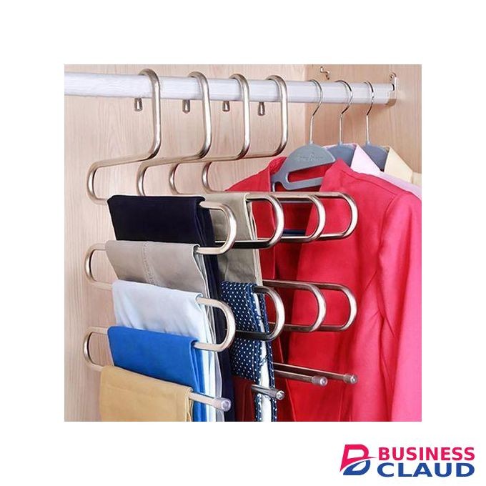 1/2/3/4/5/...S Shaped Trouser Pants Hangers Clothes Organizer