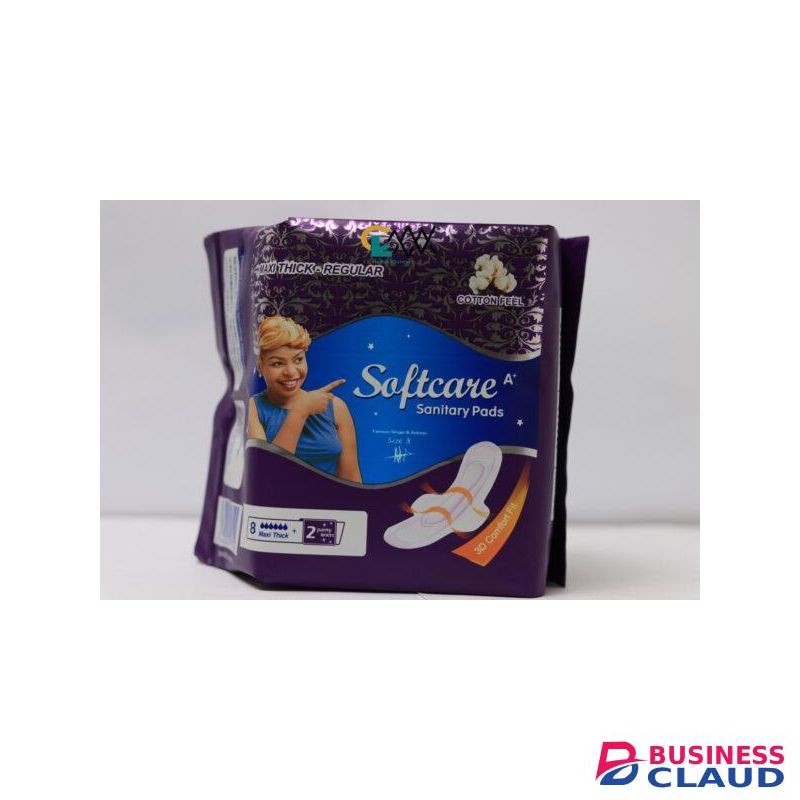 Softcare SANITARY PADS 8 MAXI THICK+2 PANTY LINERS