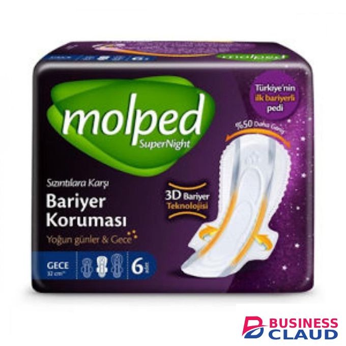 Molped Super Night Pads – Extra Protection Overnight Sanitary Pads