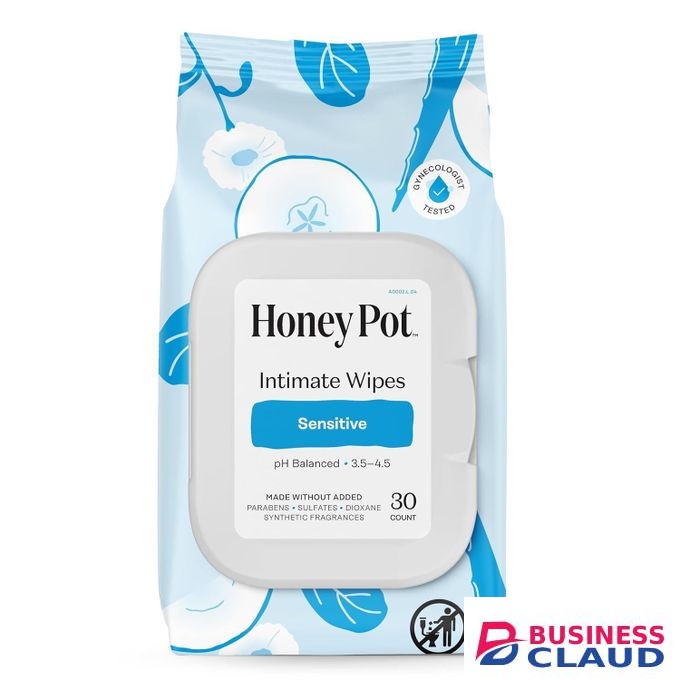 The Honey Pot Company Feminine Wipes - Daily PH Balancing, Fragrance & Sulfate Free Wipes 30 wipes