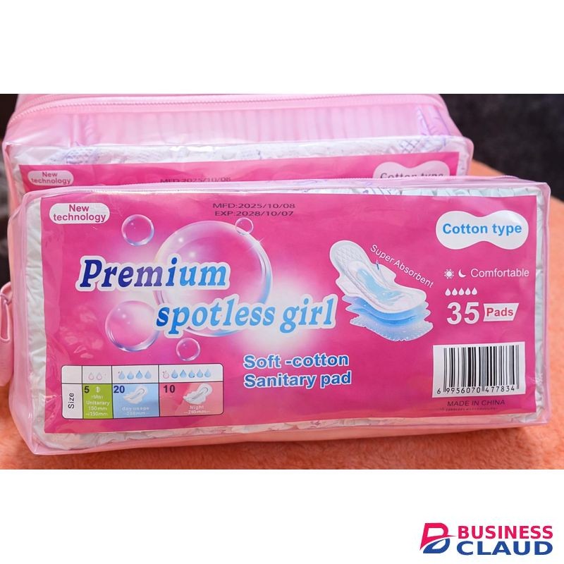 Premium SPOTLESS GIRL (35 SOFT-COTTON SANITARY PAD)