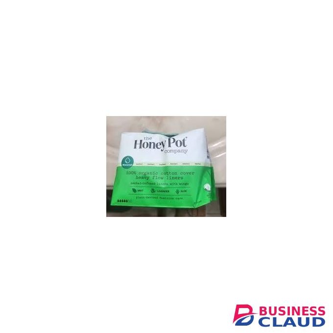 The Honey Pot Company Heavy Flow Panty Liners - Organic Pads for Women - Herbal Infused w/Essential Oils 20ct