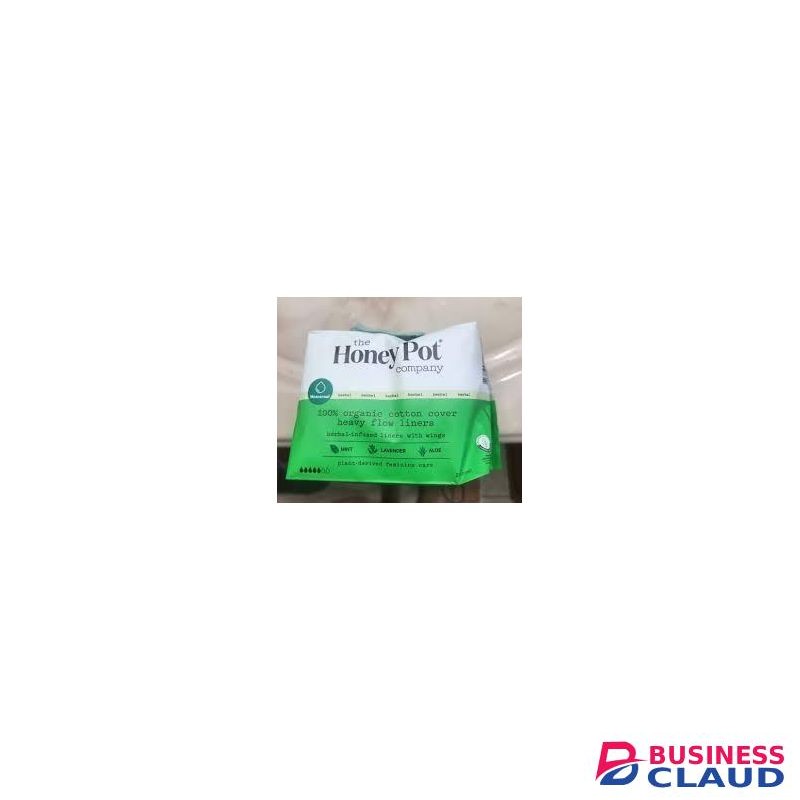 The Honey Pot Company Heavy Flow Panty Liners - Organic Pads for Women - Herbal Infused w/Essential Oils 20ct