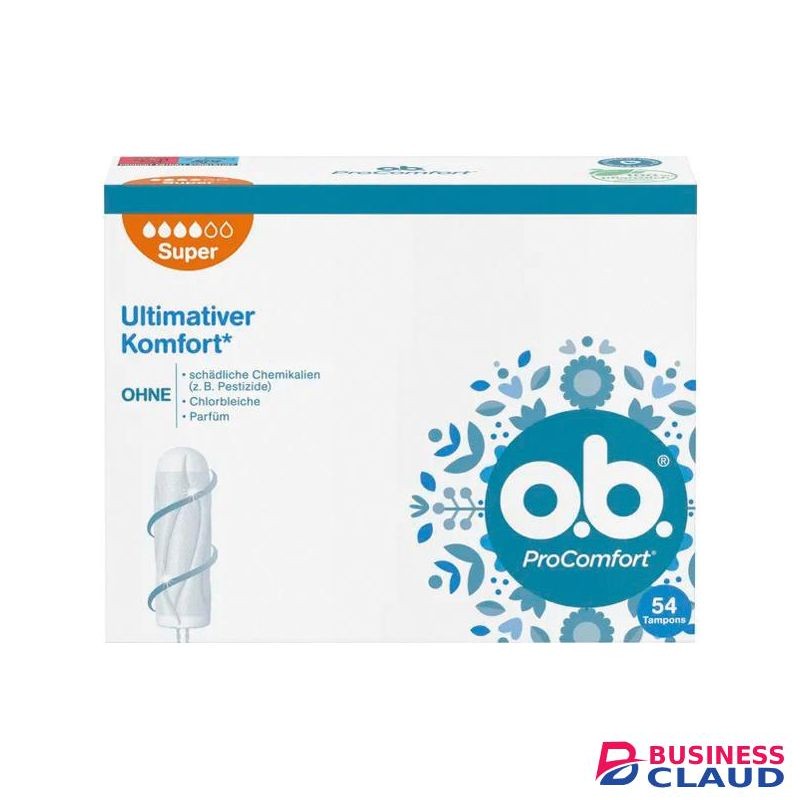 O.B. ProComfort Plus 54 Pack tampons super
