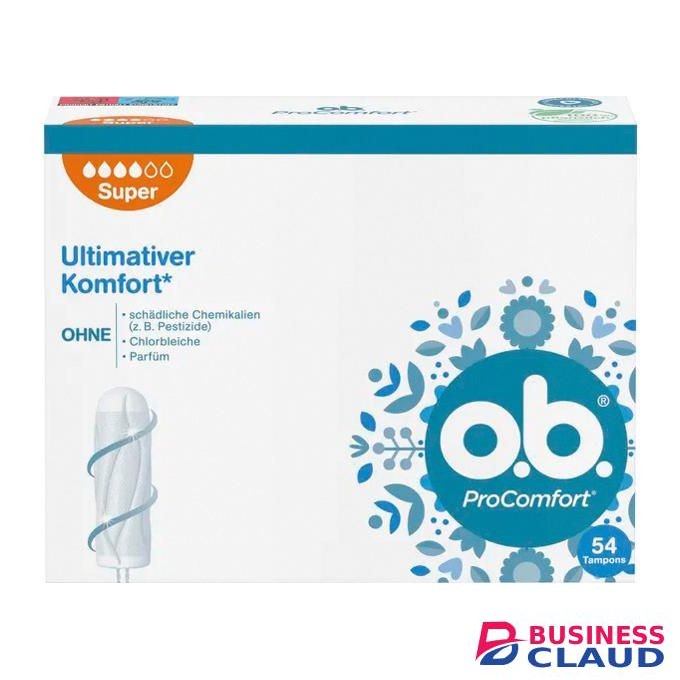 O.B. ProComfort Plus 54 Pack tampons super
