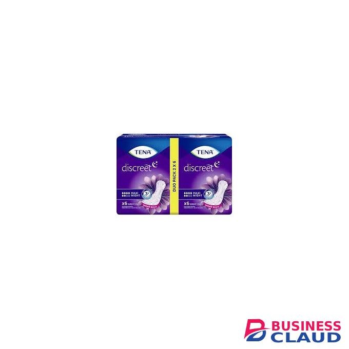 Tena Discreet Protect+ Maxi Night Duo Pack of 6 (12)