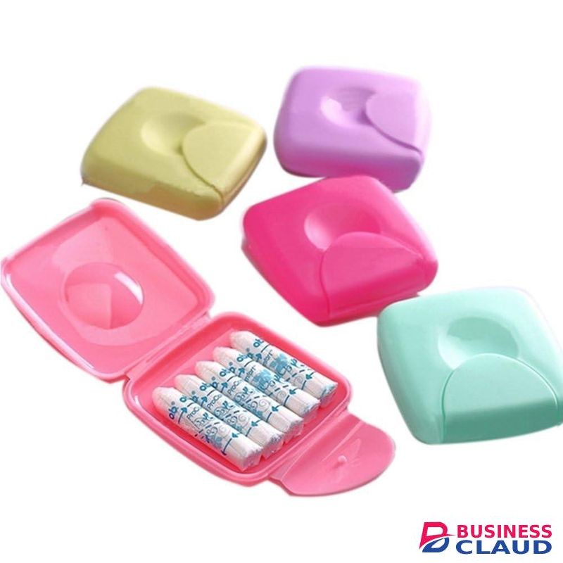 3PCS Durable Tampons Storage Box,Lightweight Travel Outdoor Portable Women Tampons Storage Box Holder