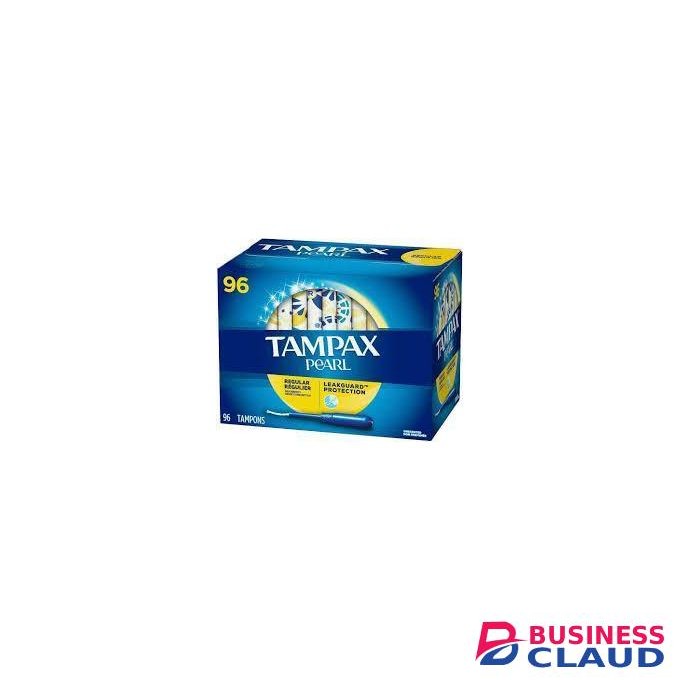 Tampax Pearl Unscented Super Absorbency Tampons, 96 Count