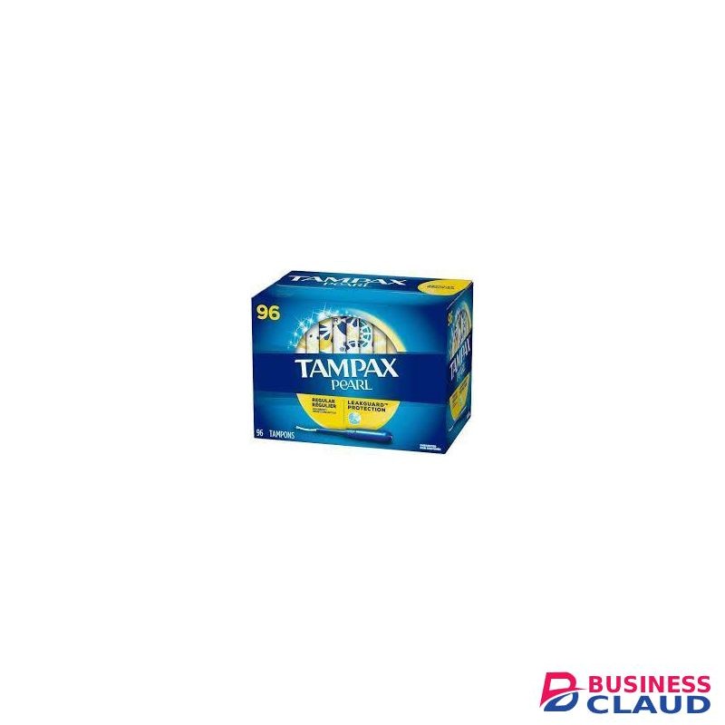 Tampax Pearl Unscented Super Absorbency Tampons, 96 Count