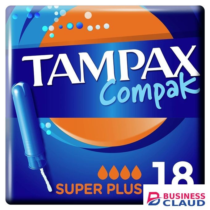 Tampax Compak Super Plus Tampons Applicator 18X
