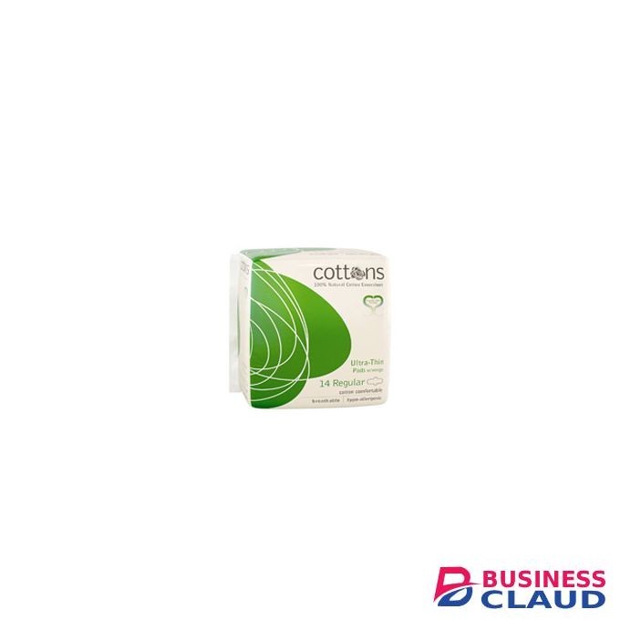 Cottons 100% NATURAL ULTRA-THIN PADS REGULAR 14’S