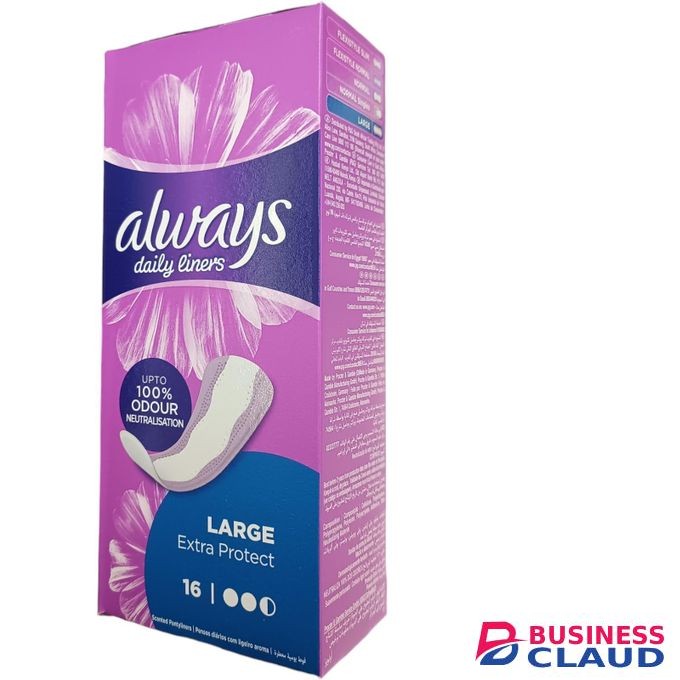 Always Daily Liners UPTO 100% ODOUR Neutralisation LARGE Extra Protect jm