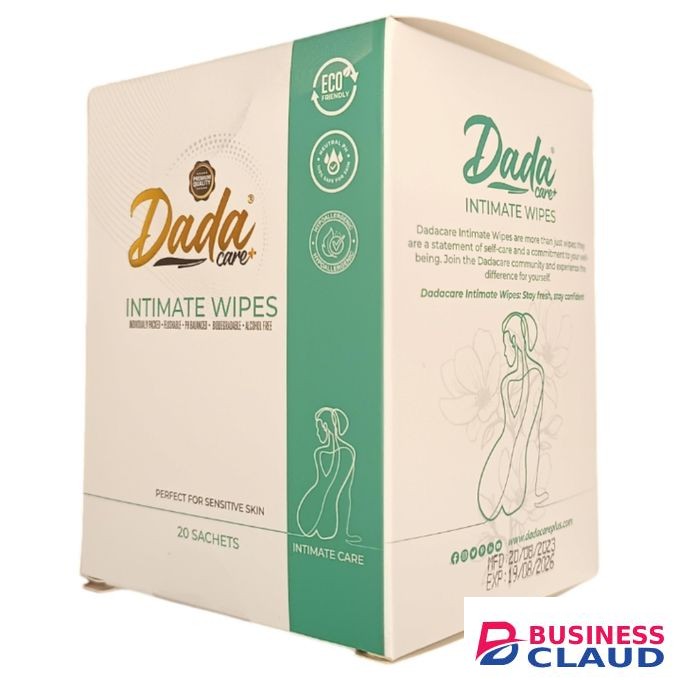 Dada Care INTIMATE WIPES Perfect for Sensitive Skin pH Balanced Non Irritant Alcohol Free jm