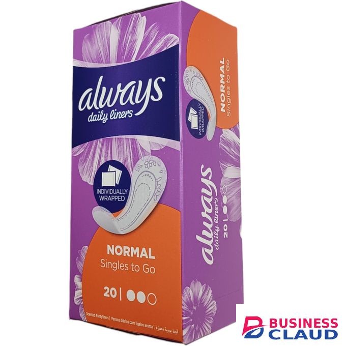Always Daily Panty Liners INDIVIDUALLY WRAPPED Normal SINGLES TO GO Scented jm