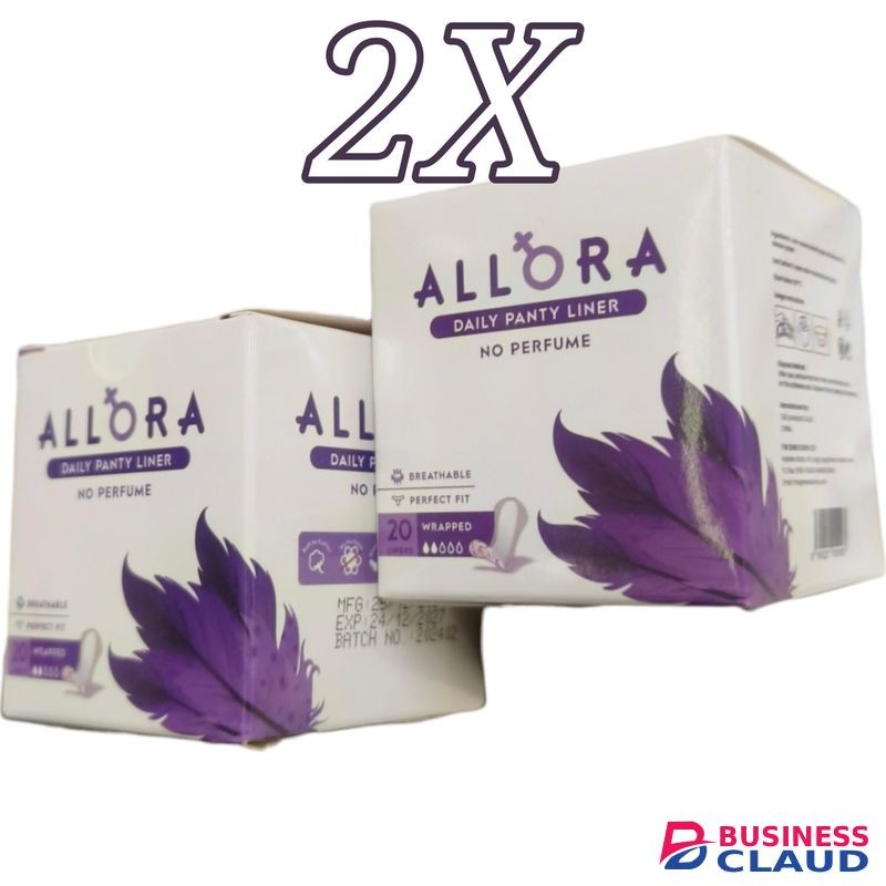 Allora 2X Daily Panty Liners No Perfume