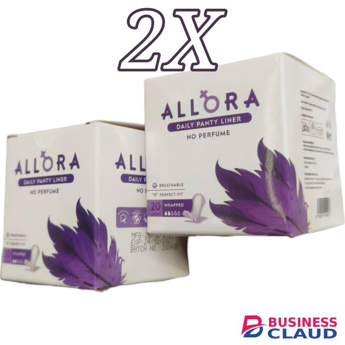 Allora 2X Daily Panty Liners No Perfume