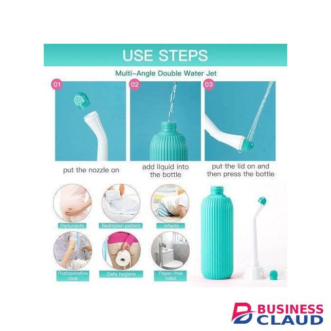 Portable Travel Spray Bottle Bidet for Toilet Handheld Postpartum Perineal Cleansing Childbirth Cleaner for Outdoor, camping, personal Hygiene Care, travelling
