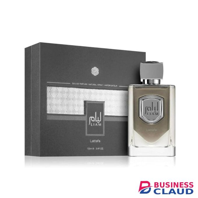 Lattafa Liam Grey Eau de Parfum Spray for Unisex, 3.4 Ounce -100ml.