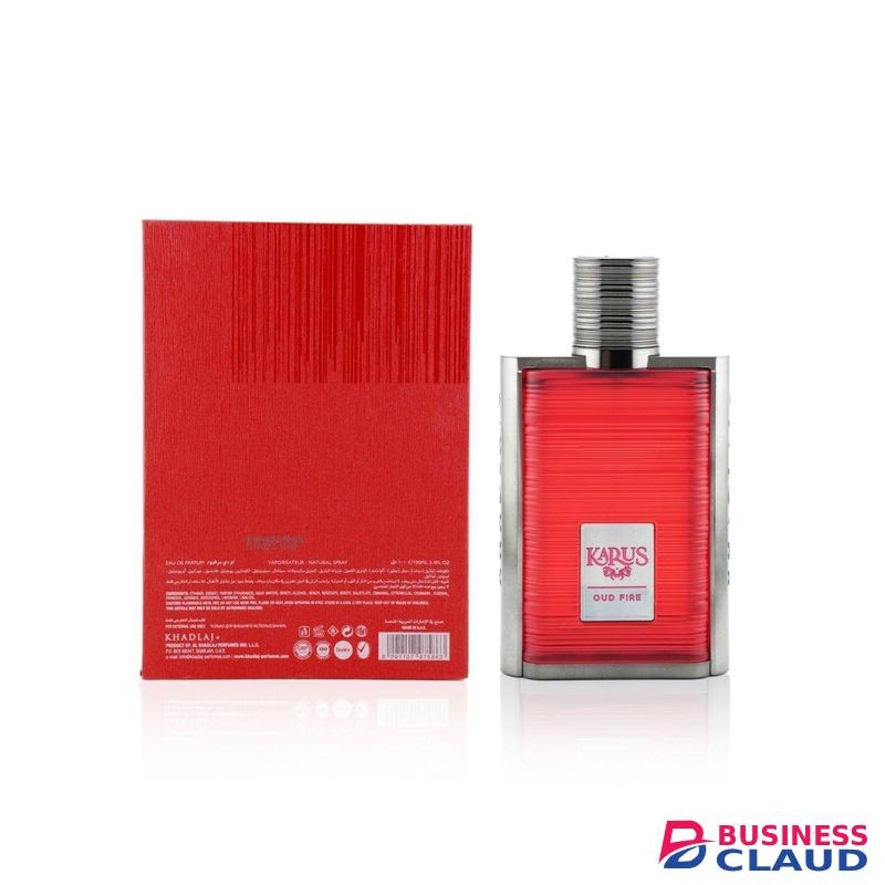 Khadlaj Karus Oud Fire Eau De Parfum Spray, 3.4 Ounce Unisex -100ml.