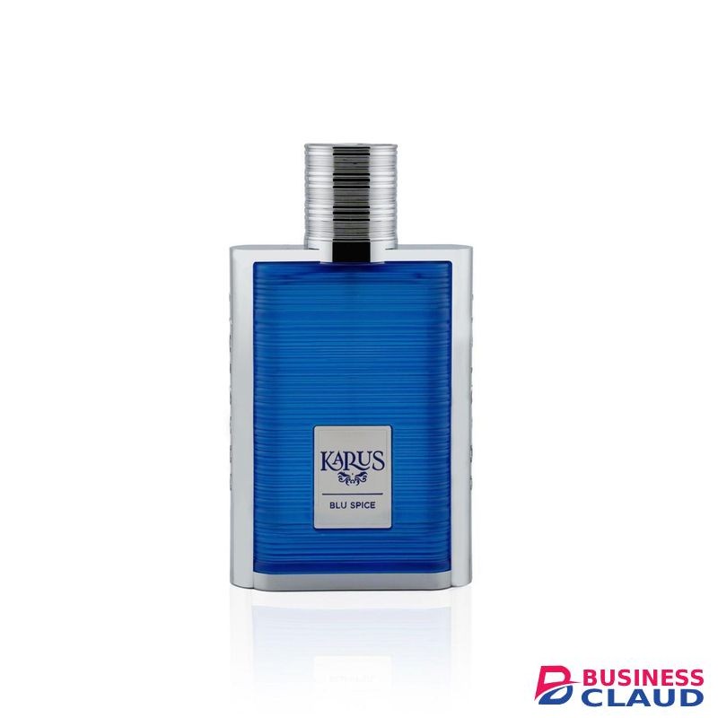 Khadlaj Karus Blu Spice Eau de Parfum Spray for Unisex, 3.4 Ounce -100ml.