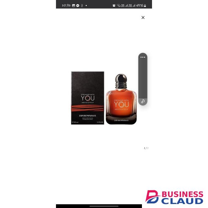 Emporio Armani Stronger with you absolutely perfume