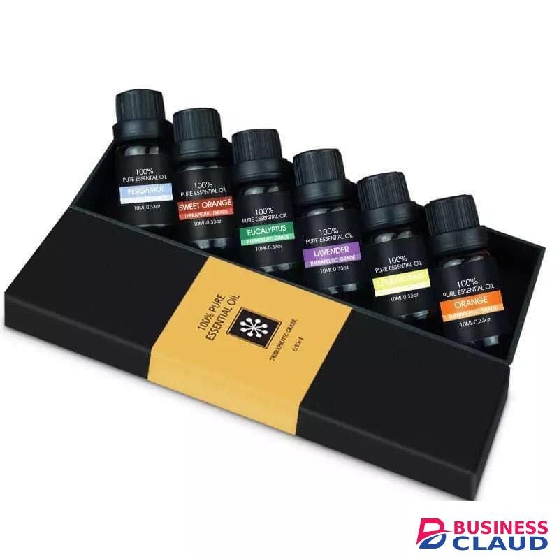 6pcs Set 100% Pure Natural Essential Oils- Eucalyptus,Tea tree, Lemon,Peppermint, Lavender,Orange