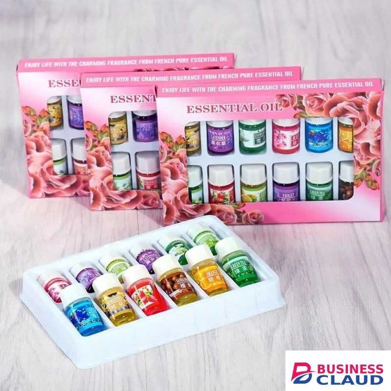12 Pcs Assorted Aromatherapy Essential Oils Set - Pure Fragrance Oils For Humidifiers, Diffusers & Massage - Natural Scents For Relaxation & Wellness