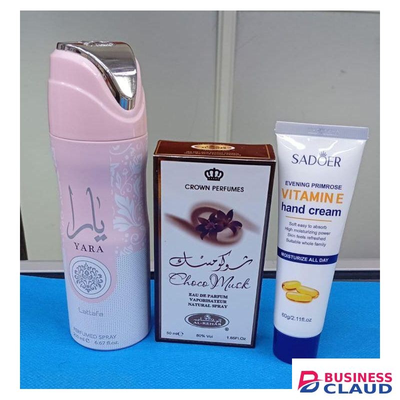 YARA Best OFFER!!!! Lataffa Body Spray + Choco Musk Perfume+ Vitamin E Moisturizing Hand Cream