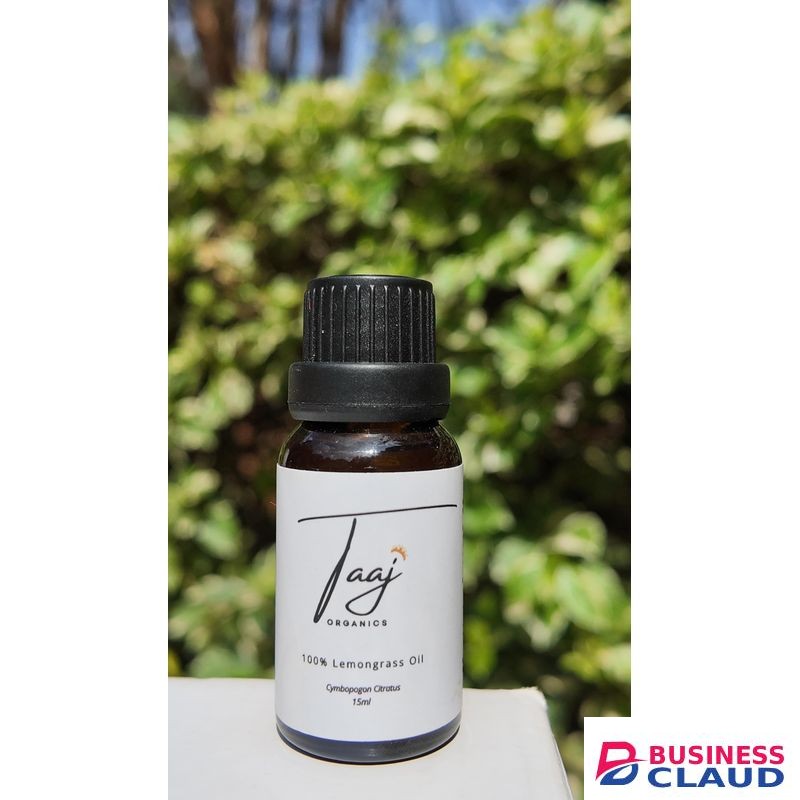 Taaj Organics 100% Pure Lemongrass Essential Oil For Aromatherapy Hair Skin Household Use